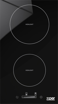 Xper Built-in Electric Ceramic Hob, 26 cm, 2 Burners,…