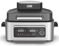 Compare Xper Digital Air Fryer & Grill, 6L, 1600W, Steel – XPAFG708 at KSA Price