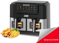 Compare Xper Digital Dual Drawer Air Fryer, 10L, 2600W, Black – XPAF5517DTW at KSA Price