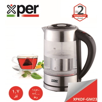 Compare Xper Kettle 2200 Watts, 1.7 Liter, With Filter, Touch, Glass  XPKDFGM23 at KSA Price