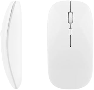 Compare Bluetooth Mouse for Huaweis MateBook E X Pro DB 12" 13" 15.6"Laptop Wireless Mouse ReСһаrɡеable Mute Silent Optical Gaming Mouse No Backlit White at KSA Price