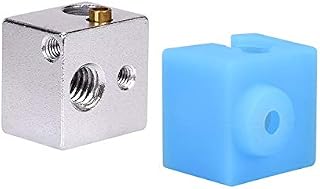 Compare V5 Heater Block Aluminum Block V5 Silicone Sock for V5 JHead I3 Mega Hotend MegaS 12V24V 3D Printer Parts Extruder 3D Printing Accessories Color : Block and Sock, Size : 2PCS at KSA Price
