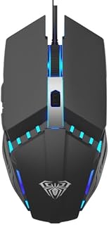Compare SACOMP  Wired Gaming Mouse Ergonomic Colorful LED Light Mice for PC Computer Laptop,Game and Office, Gamer Mouse Black at KSA Price