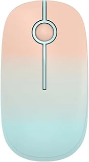 Compare Gradient Color Wireless Mouse Computer Mouse Gaming Silent Mouse for PC Laptop Color : A, Size : One size little surprise at KSA Price