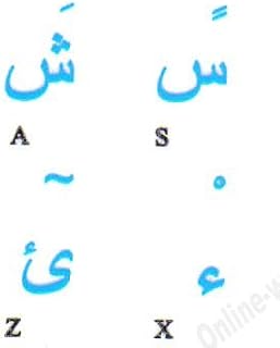 Online-Welcome ARABIC STICKERS FOR KEYBOARD WITH…
