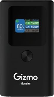 Compare Gizmo Power Bank 10000mAh 30W with Smart Display, 2 Years Warranty at KSA Price