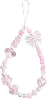 Compare Phone Charms, Cute Pink Acrylic Beaded Mobile Phone Straps, AntiLost Hand Strap, Pendant Phone Hanging, Lanyard, Wrist Hand Lanyard, Cell Phone Charms Accessorie for Women at KSA Price