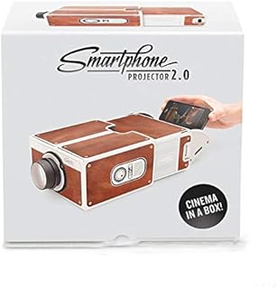 Compare Mini Portable Cardboard Smart Phone Projector for Home Theater Projector Brown at KSA Price