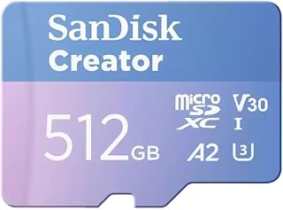 SanDisk 512GB Creator microS Card UHS-I with Adapter…