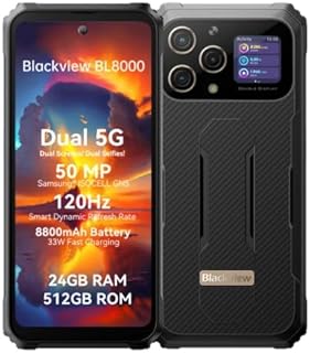 Compare Blackvie BL8000 Rugged 12GB+512GB 50MP 8800mAh 33W Android 13 6.78" 2.4K FHD Display MediaTek Dimensity 7050 5G NFC Smartphone at KSA Price