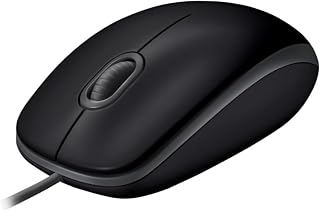 Compare Logitech B110 Wired USB Mouse Silent Buttons Comfortable Full Size Design Ambidextrous PC Mac Laptop  Grey at KSA Price