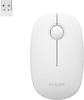 PHILIPS Wireless Mouse,2.4GHz Quiet Mouse with USB…