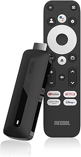 Compare MECOOL KD3 4K Google TV Stick Android 11 Netflix Certified internet tv, Google Assistant voice remote, Chromecast, Prime Video, Youtube, Bluetooth, 4K HDR, Dual Band WiFi at KSA Price