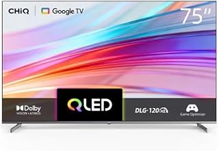 Compare Chiq U75QM10S 75Inch 4K Dolby Vision and Atmos QLED Smart TV, Black at KSA Price