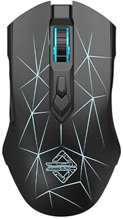 Compare SACOMP  Ajazz Aj52Pro RGB 2.4G Wireless Gaming Mouse ReСһаrɡеable Bluetooth Computer Mouse 4800 DPI Gamer Mice for Laptop Notebook PC Black SA at KSA Price