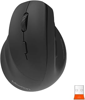 Meetion BTM010L Left-Handed Ergonomic Wireless Mouse…