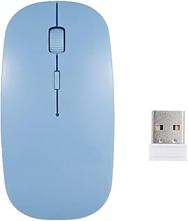Compare Morelian 2.4G Wireless Mouse Portable Ultrathin Mute Mouse 4 Keys Wireless Optical Mouse 1600DPI for Desktop Computer Laptop Blue at KSA Price