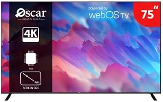 Oscar 75-inch QLED Smart TV, 4K UHD, webOS TV,…