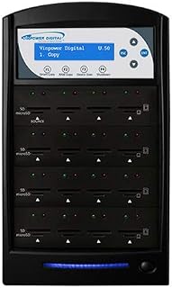 Compare Vinpower Digital Inc. SDShark SD MicroSD Memory Card standalone Duplicator 15 Target Optical Drives SDSHARK15TBK Black at KSA Price