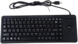 Compare Computer Keyboard DS8900 USB Interface Prevent Water Splashing Laser Engraving Character Onepiece Wired Trackball Keyboard, Length: 1.5m Multimedia Keys Home Office Keyboard for Windows at KSA Price