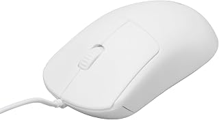 Compare Wired USB Mouse, 1200DPI Optical Corded Mouse for for OS X, Ergonomic USB Computer Mouse for Desktop PC Laptop, Plug and Play White at KSA Price