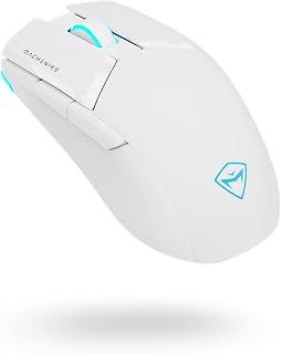 Compare M7 Pro Gaming Mouse PAW 3104 Sensor WirelessWired RGB Computer Mouse with 8000 DPI and 6 Programmable Buttons, High Performance Lightweight Gaming Mouse for PCMac  White at KSA Price