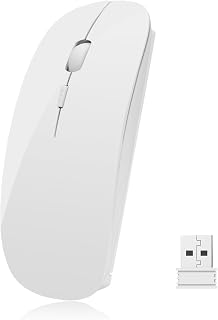Compare UrChoiceLtd Wireless Optical Computer Mouse with 2.4G USB ReceiverWhite at KSA Price