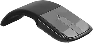 Compare Irovami 2.4G Wireless Mouse with USB Arc Mouse with Touch Function Folding Optical Mice with USB Receiver Bending Mouse for PC LaptopBlack at KSA Price