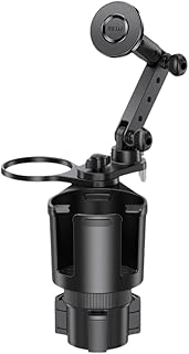Compare Car Cup Holder Phone Mount, 2 in 1 Universal Auto Cell Phone Stand with Drink Holder, Cup Holder Expander with 360° Rotation for Cars at KSA Price