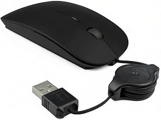 Mini Mouse USB A Corded Retractable 70 cm…