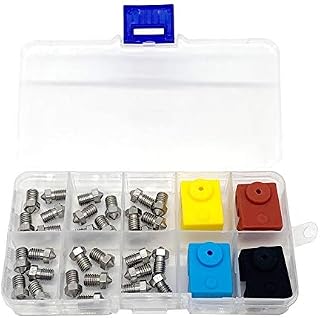 Compare 3D Printe Parts Stainless Steel E3DNozzle 0.20.30.40.60.81mm M6 Thread Nozzle for 3D Printer 1.75MM Extruder Print Head 3D Printing Accessories Size : 3 Pack at KSA Price