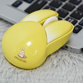 Compare SACOMP  Gaming mouse kawaii mouse for pc computer mouse wireless cute gaming mouse rabbit design 3D ergonomic mice silent USB for laptop ye wireless at KSA Price