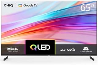 Compare Chiq U65QM10S 65Inch 4K Dolby Vision and Atmos QLED Smart TV, Black at KSA Price