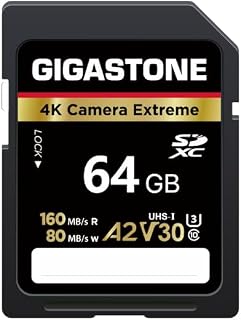 Gigastone A2 V60 64GB 4K Extreme Camera Series…