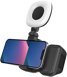Compare Azonee Smartphone Camera Shutter Grip & LED Phone Light Attachment, Wireless Shutter Remote with Adjustable Brightness Selfie Ring Light for iPhone, Smartphone VlogsPhotographyVideo Conference at KSA Price