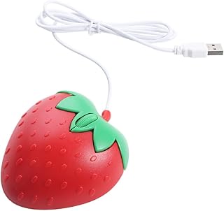 Vctitil 3D Strawberry Shape USB Wired Mouse…