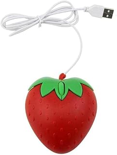 Compare Mini Computer Mouse USB Wired Cute Mice Strawberry Ergonomic Mouse Small Optical Mause For Laptop Kid Girl Gifts wired mouse for laptop pc cute ergonomic at KSA Price