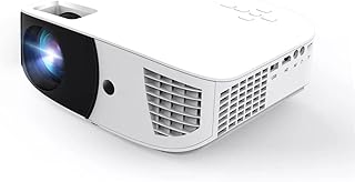 Compare HiInn Mini Projector Portable 1080P HD 4.45 Inch Home Media Video Player Outdoor Cinema Color : White, Size : 32 * 31 * 14cm at KSA Price