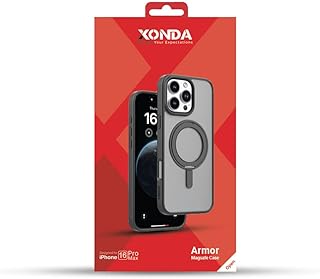 Compare Xonda Armor Magsafe Mobile Phone Case for iPhone 16 Pro Max, Black at KSA Price