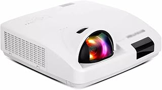 Compare HiInn Short Throw Rear 3LCD Video 1080P Full HD Projector for Film Education Conference Advertising Home Theater Color : C600WST, Size : 347 * 341 * 142mm at KSA Price