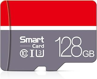 128GB MicroSD Card with Adapter, A1, C10, U1,…