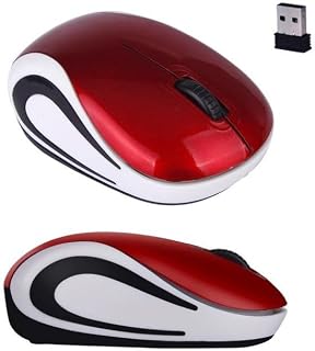 Compare SACOMP  Mini Wireless Mouse 2.4 GHz Optical Office PC Mice For PC Laptop Notebook Red Ergonomic USB Receiver Gaming Mouse For Computer A ?ЅА at KSA Price