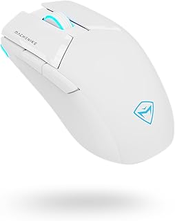Compare MACHENIKE M7 Pro Gaming Mouse PAW 3104 Sensor WirelessWired RGB Computer Mouse with 8000 DPI and 6 Programmable Buttons, High Performance Lightweight Gaming Mouse for PCMac  White at KSA Price