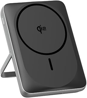 Compare RAVPower 10000mAh Magnetic Power Bank, 20W PD Fast Charging, 15W Qi2 Wireless Charger, Ultra Slim Portable Charger with Foldable Kickstand, Compatible iPhone, PB1217 at KSA Price