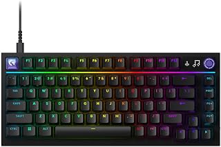 Compare Logitech G316 X 75 Gaming Keyboard, 8 kHz Report Rate, HotSwappable Tactile Switches, Gasket Structure, LED Dot Matrix Display & Dial, Double Shot PBT Keycaps, USBC, RGB LIGHTSYNC, for PC  BLACK at KSA Price