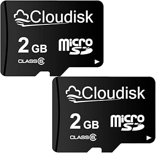 Compare Micro SD Card 2GB Pack of 2 Flash Memory Card Class 6 with SD Adapter MicroSD TF Card 2 GB at KSA Price