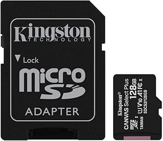 Compare Kingston 128GB microSDHC Canvas Select Plus 100MBs Read A1 Class 10 UHSI Memory Card + Adapter with Frustration Free Packaging SDCS2128GBET at KSA Price