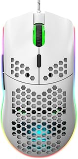 Aerbee USB Gaming Mouse, Honeycomb Hollow Design…