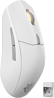 Compare SteelSeries Rival 3 Wireless Gen 2 Gaming Mouse  2.4GHz and Bluetooth  18000 DPI TrueMove Air Optical Sensor  60 Million Click Durability  LightWeight  100% PTFE Feet  White at KSA Price