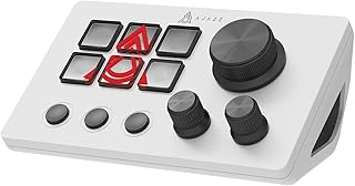 Compare AJAZZ AKP03E Wired Macro Keypad Stream Controller Deck, Gaming Shortcut Keyboard with 6 Programmable Keys, Customizable Visual AI Pad USB Soundboard for YouTube, Desk Office Setup, Laptop, PC, White at KSA Price